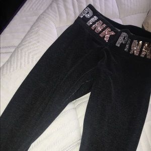 Victoria’s Secret pink bling legging